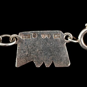 HALSBAND, silver, svenska stämplar, 1952. Vikt ca 33 gram.