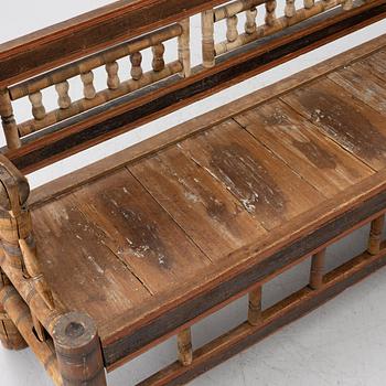 Turner's bench, folk art, 18th century.