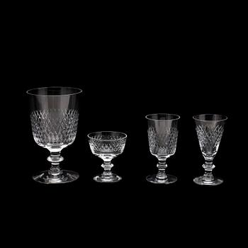 GLASSERVIS, 41 delar, "Diamant", Kosta, 1900-talets andra hälft.
