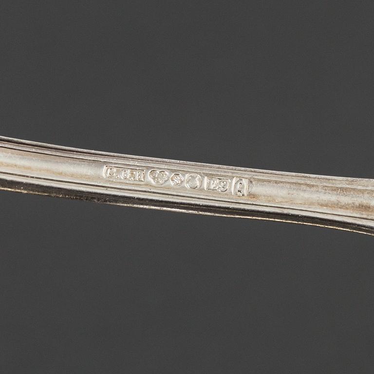A set of 75 pieces model "Olga" silver flatware, including GAB  Stockholm, 20th century.