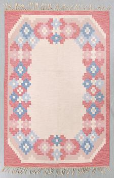 Rölakan rug signed ILS, approximately 234x164 cm.
