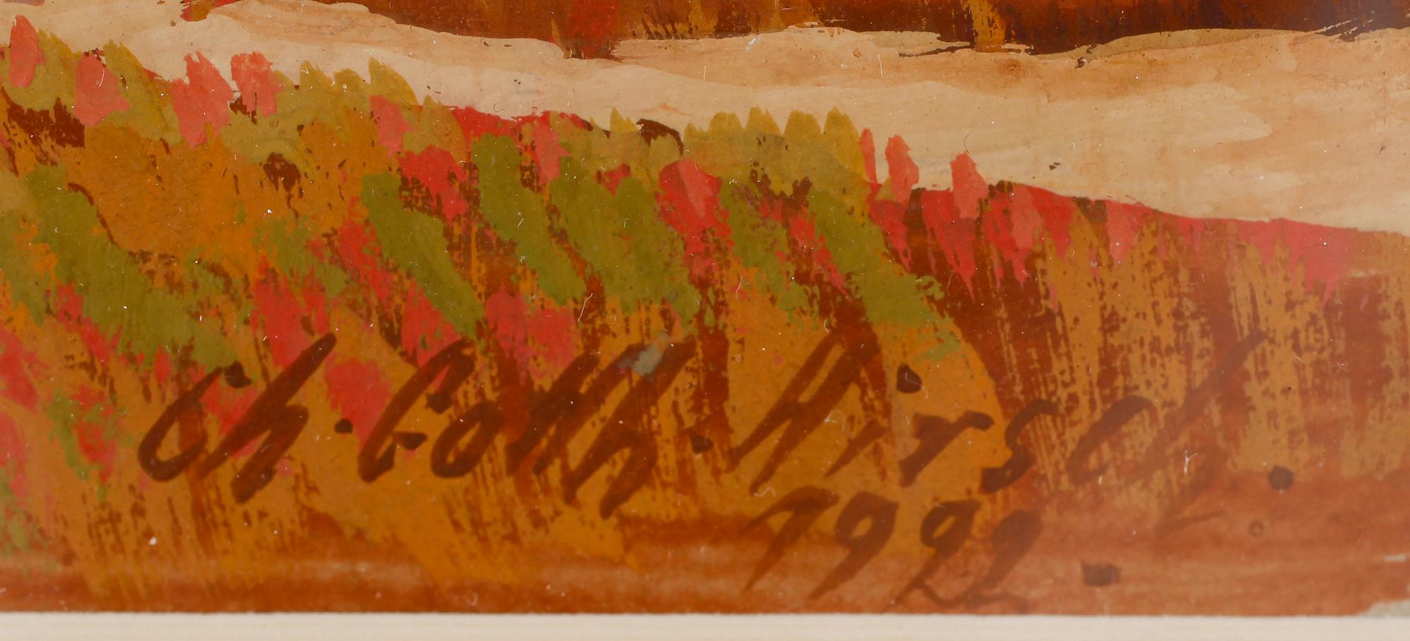 CHRISTIAN GOTTHARD HIRSCH, gouache, signerad och daterad 1922.