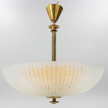 Ceiling lamp, Orrefors, mid-20th century.