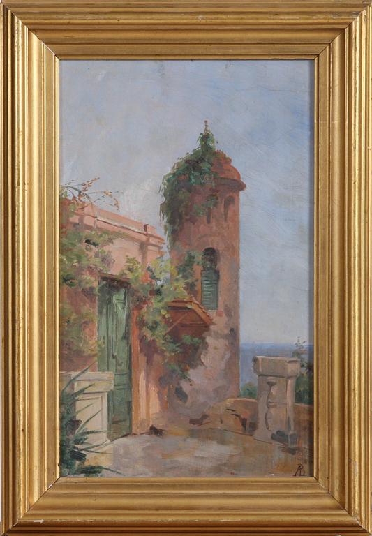 BILLING ANNA, tillskriven, olja på pannå, monogramsign.