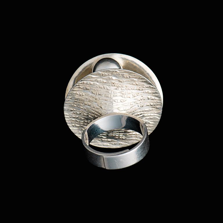 ELIS KAUPPI, RING, sterling silver, Kupittaan Kulta 1971.