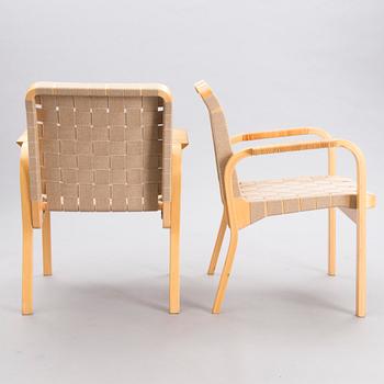 ALVAR AALTO, nojatuoleja, 4 kpl, malli 45, Artek, 1900-luvun loppu.