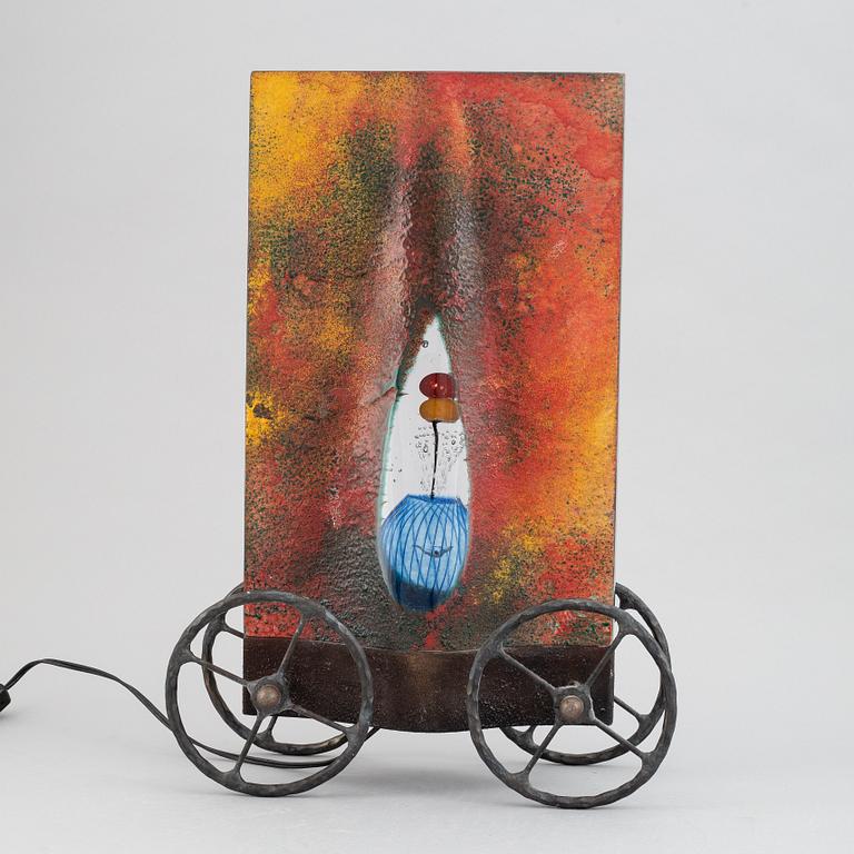 A unique glass sculpture by kjell Engman, Kosta Boda.