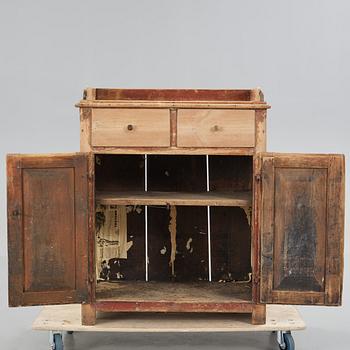 A 19th century folk art cabinet from Hälsingland.