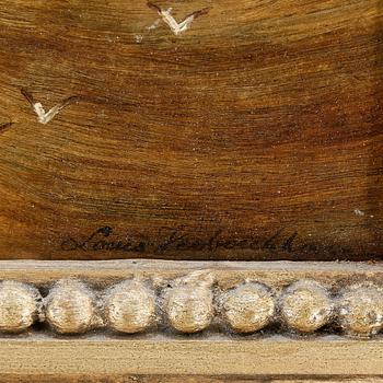 CHARLES-LOUIS VERBOECKHOVEN, olja på pannå, signerad.