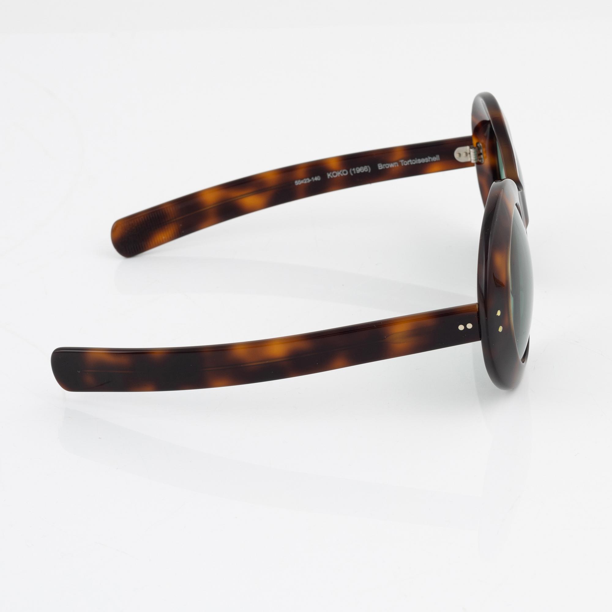 Oliver Goldsmith, a pair of tortoise "Koko" sunglasses.