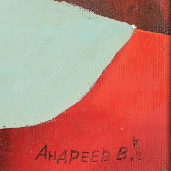 VIKTOR ANDREEV. Olja på duk. Sign.