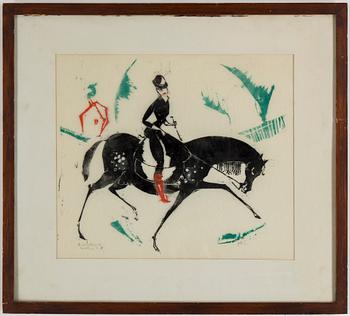 Otte Sköld · OTTO SKÖLD, Woodcut, signed, 20sth century