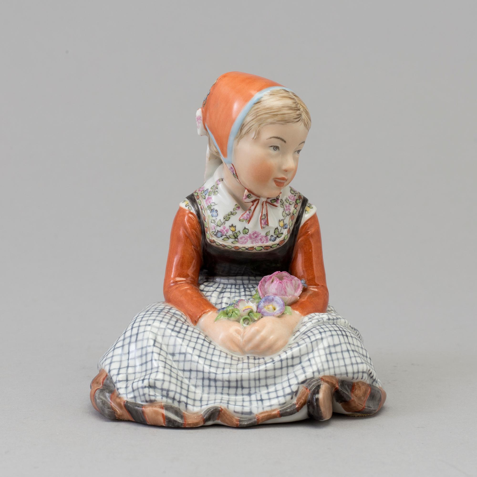A Royal Copenhagen porcelain figure, 'Girl from Fyn', Denmark, 1960s.