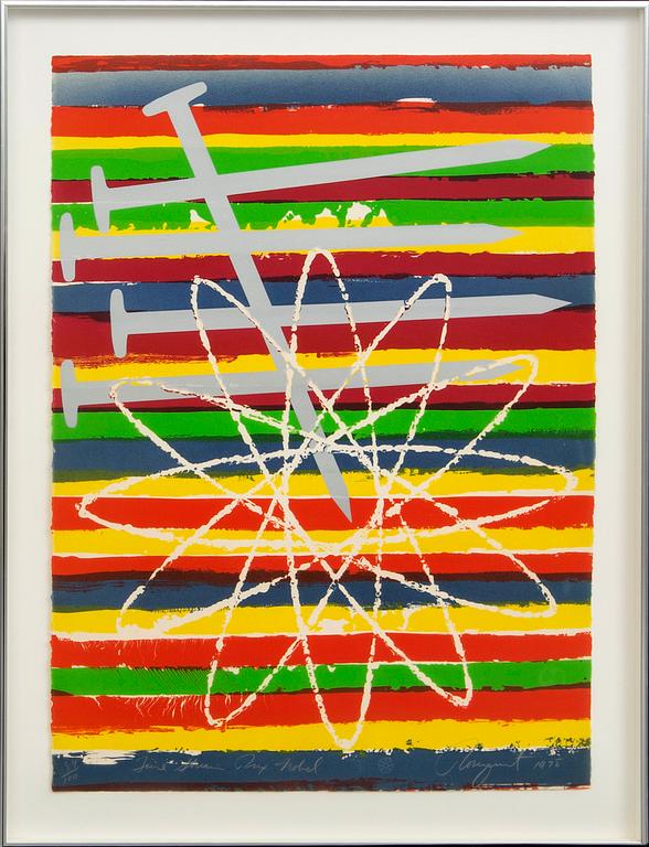 James Rosenquist, lithograph in colors signed dated and numbered 1975 84/100.