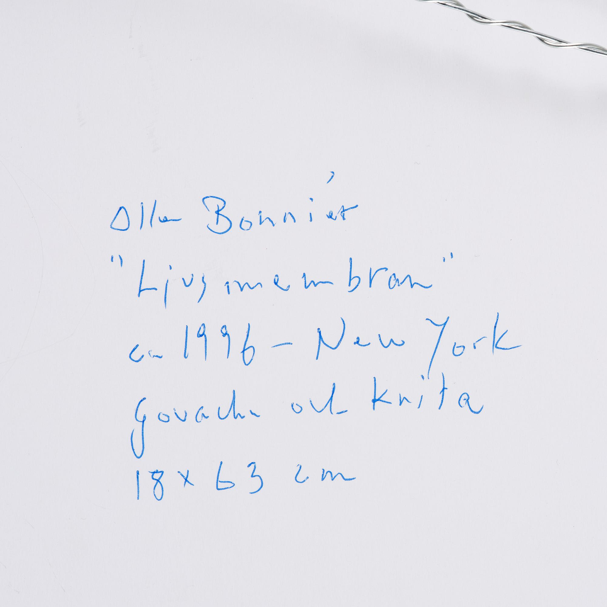 Olle Bonniér, "Ljusmembran".