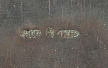 DOSOR, 5 st, silver, 1900-tal. Vikt 354 g.