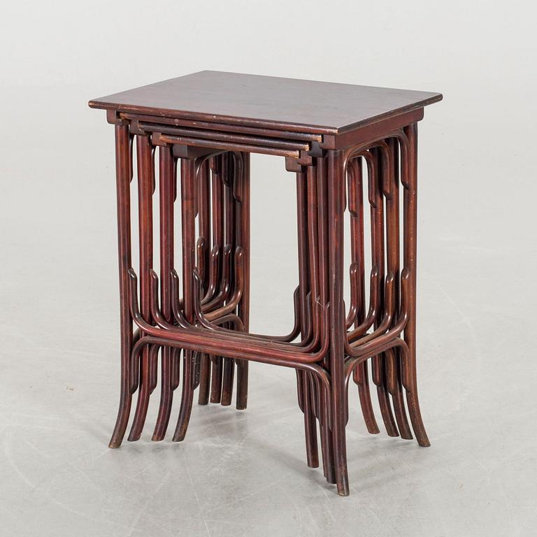 A 4 SET NESTING TABLE THONET CA 1900.