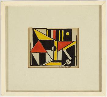 Ebba Hedquist, gouache, 2, signed.