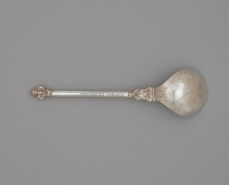 A Polish early 17th century spoon, unmarked.