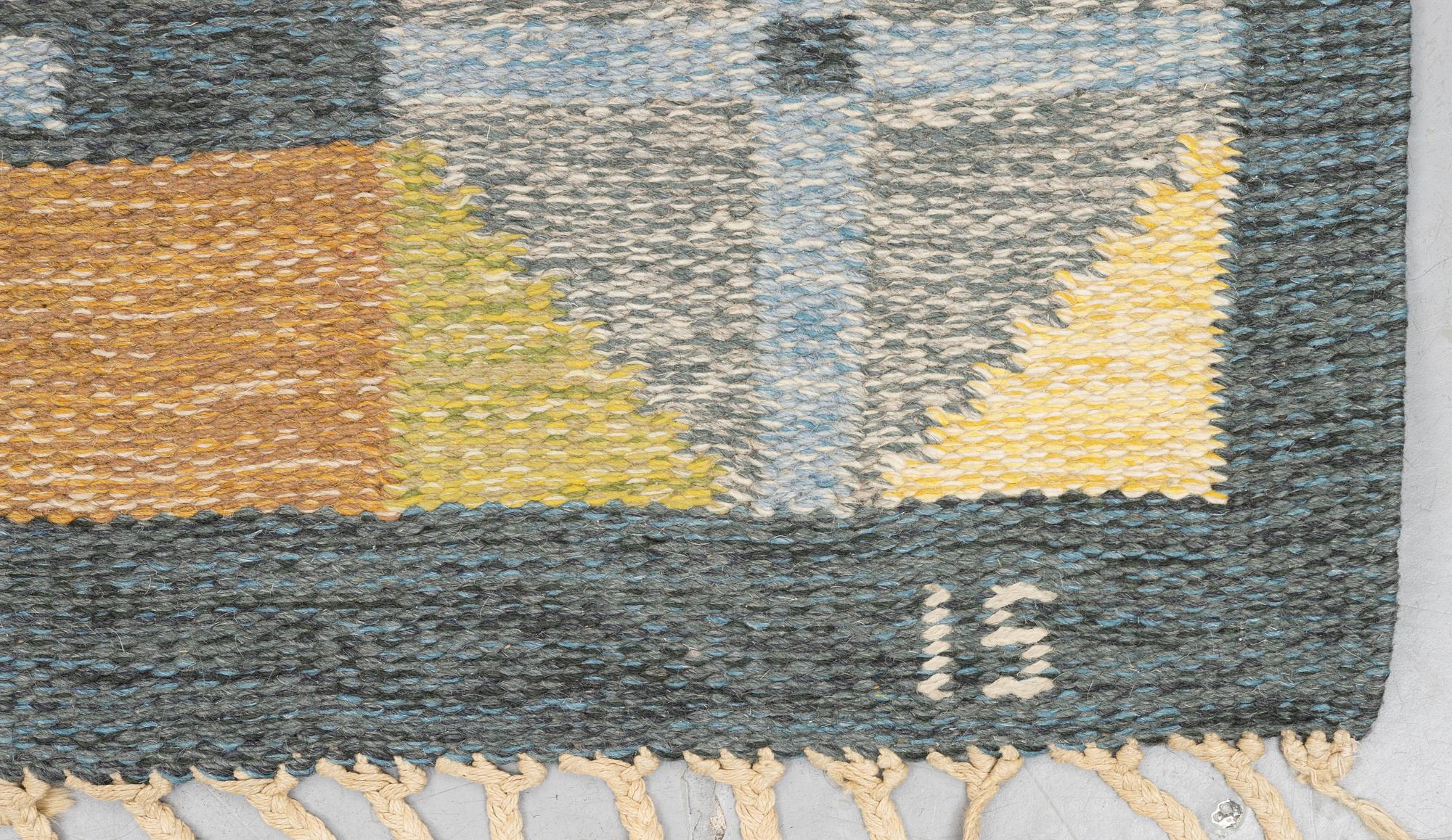 Ingegerd Silow, a carpet, flat weave, ca 203 x 135 cm.