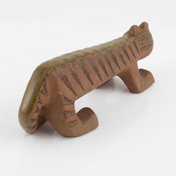 Lisa Larson, a 'Tiger' figurine from the 'Afrika' series, Gustavsberg.