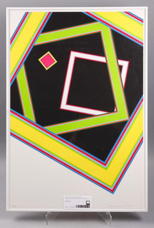 PETER FREUDENTHAL, färgseriegrafi, sign, dat 1986 o numr 54/97.