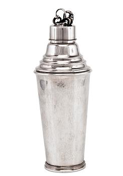 A COCKTAIL SHAKER.
