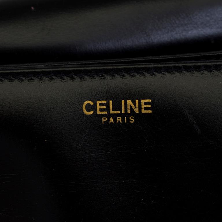 A Céline leather handbag.