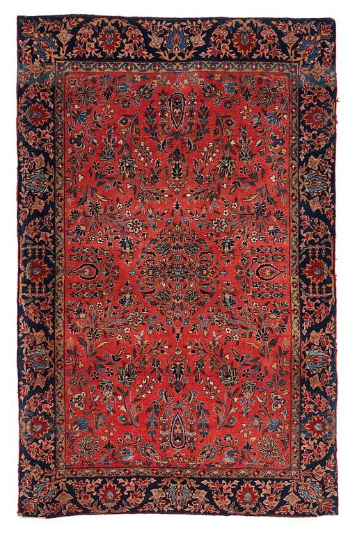 A rug, a semi-antique Keshan, so called Dabir, ca 196 x 126 cm.