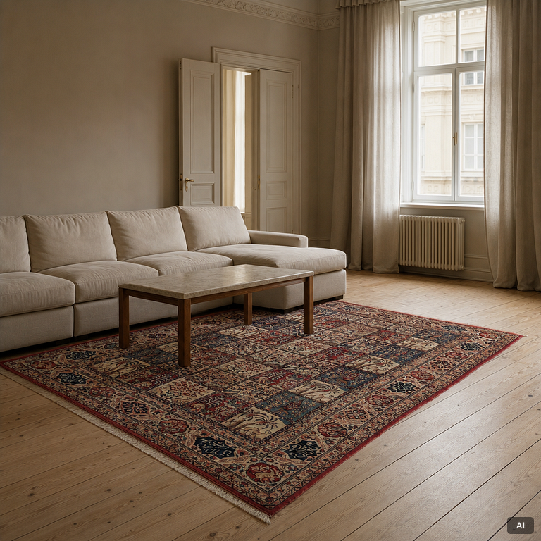 A Sarouk carpet, a. 310 x 210 cm.