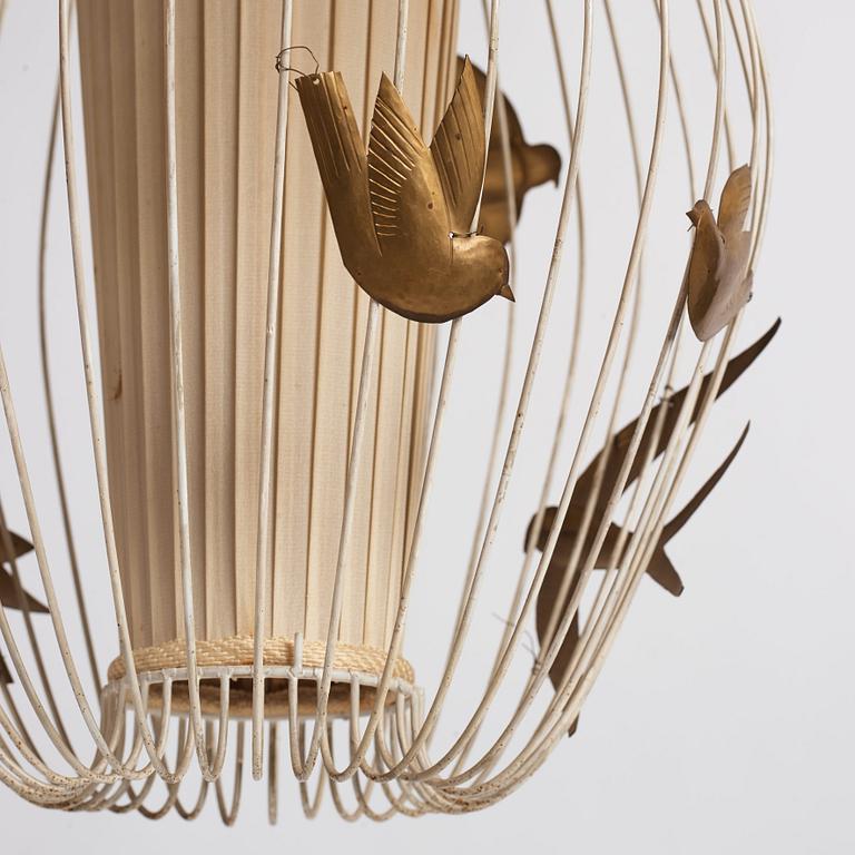 Hans Bergström, taklampa, modell "3", ateljé Lyktan, Åhus 1940-50-tal.