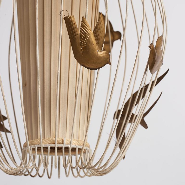 Hans Bergström, a ceiling lamp, model "3", ateljé Lyktan, Åhus, Sweden 1940-50s.