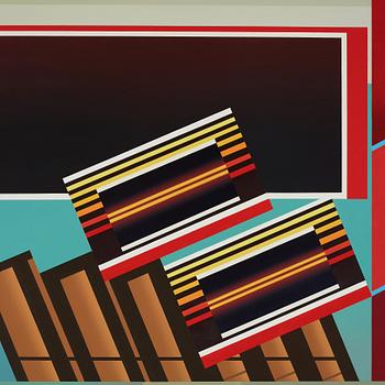 PEDER DUKE, oil on canvas, signed and dated 1986 on verso.