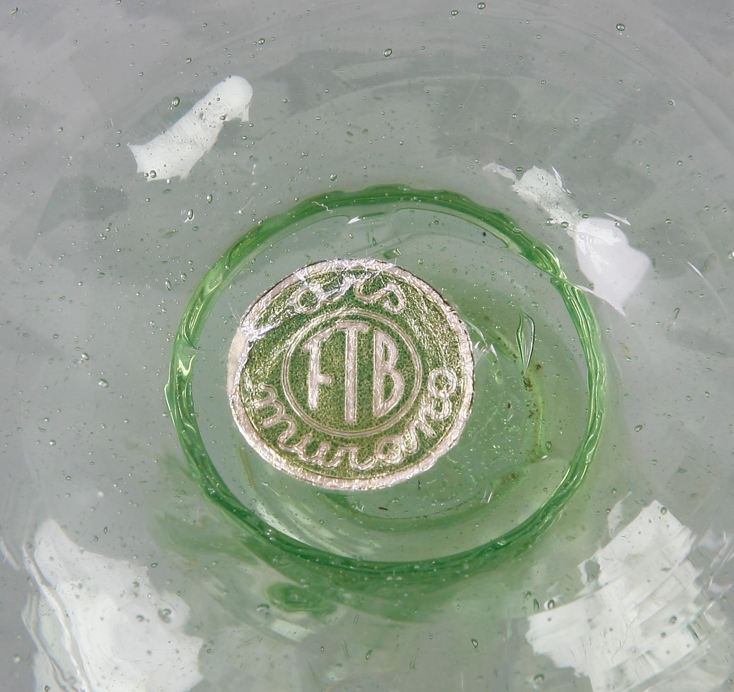 LJUSSTAKAR, ett par, glas. Murano, Italien.