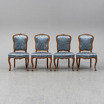 Four French chairs, 19th ct.