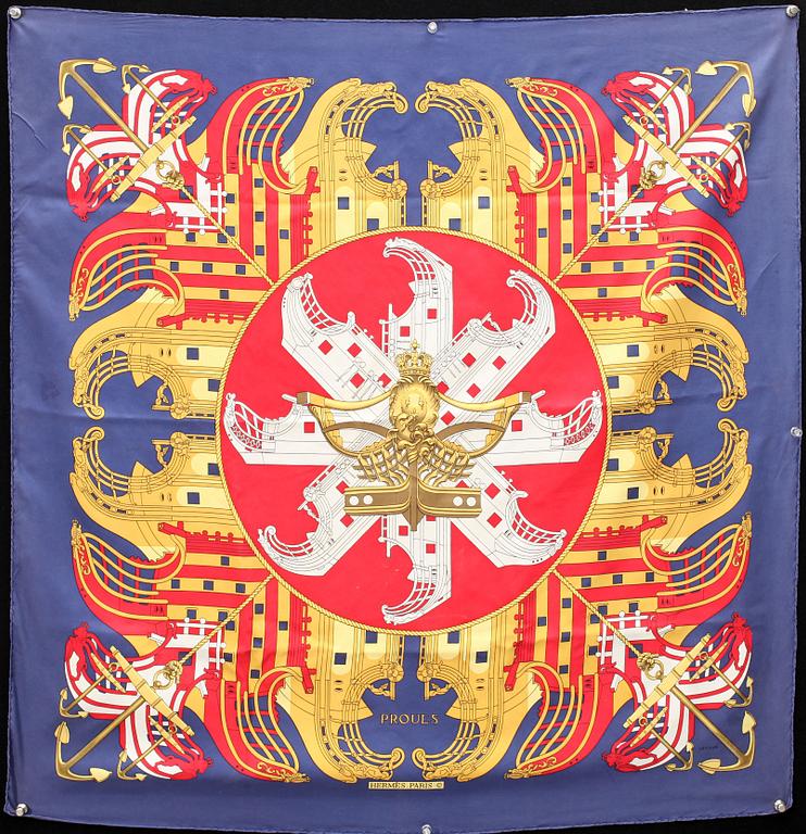 SCARF, siden. "Proues" Hermés, Paris.