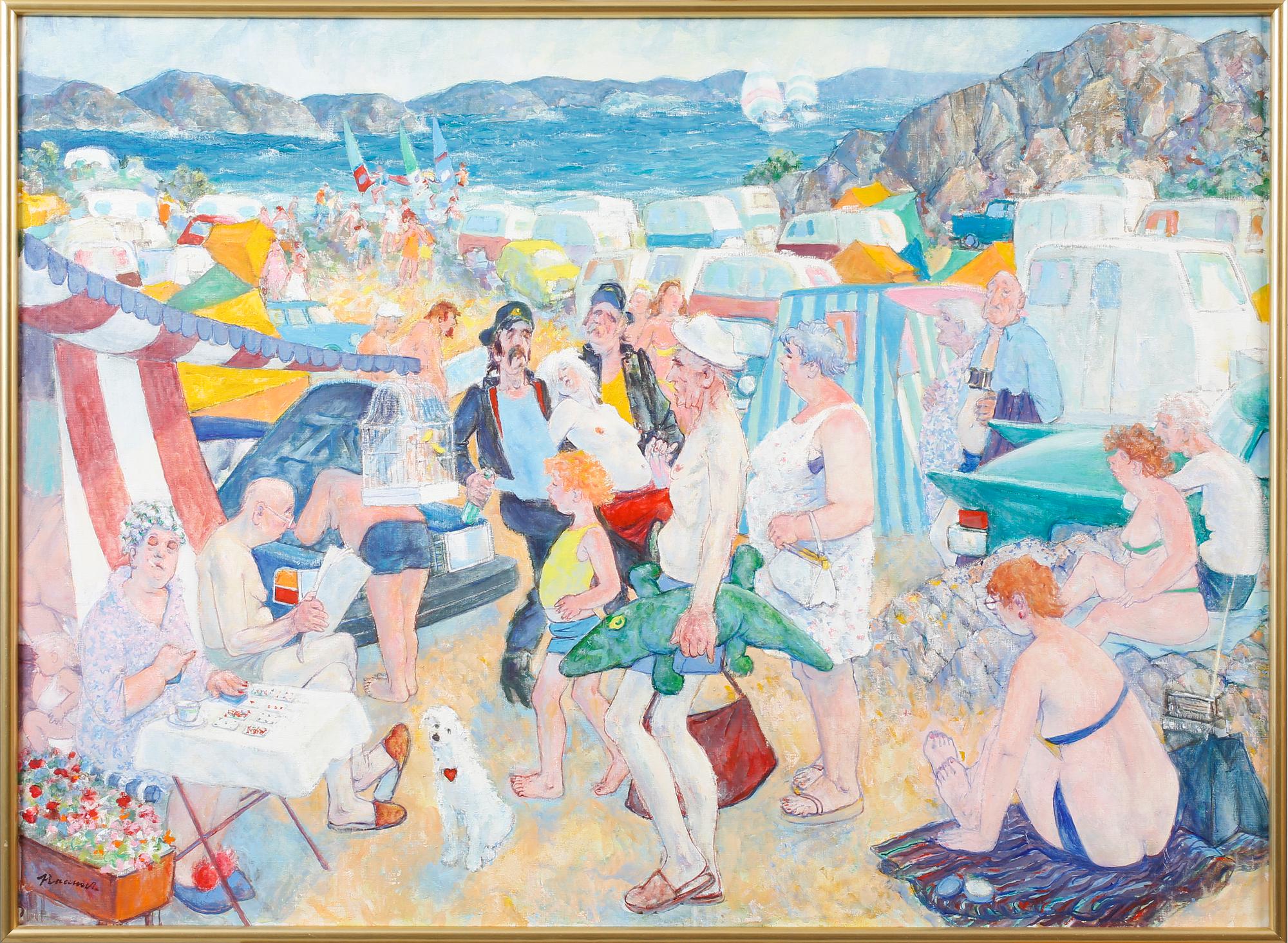 ERIK HAAMER, oil on canvas, signed.