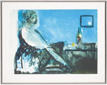 Peter Dahl · PETER DAHL, färglitografi, signerad, provtryck.