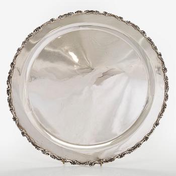 A sterling silver tray, Mexico.