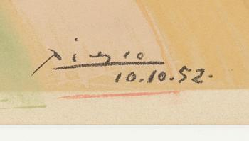 Pablo Picasso, "Colombe volant (À l'arc-en-ciel)".