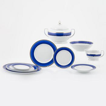 Sigvard Bernadotte, matservis, 42 delar, porslin, "Millennium Marianne", Christineholm, Fyrklövern.