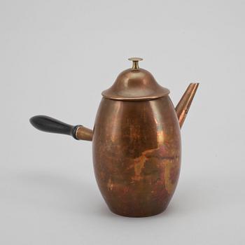 KAFFEKANNA, koppar, 1800-tal.