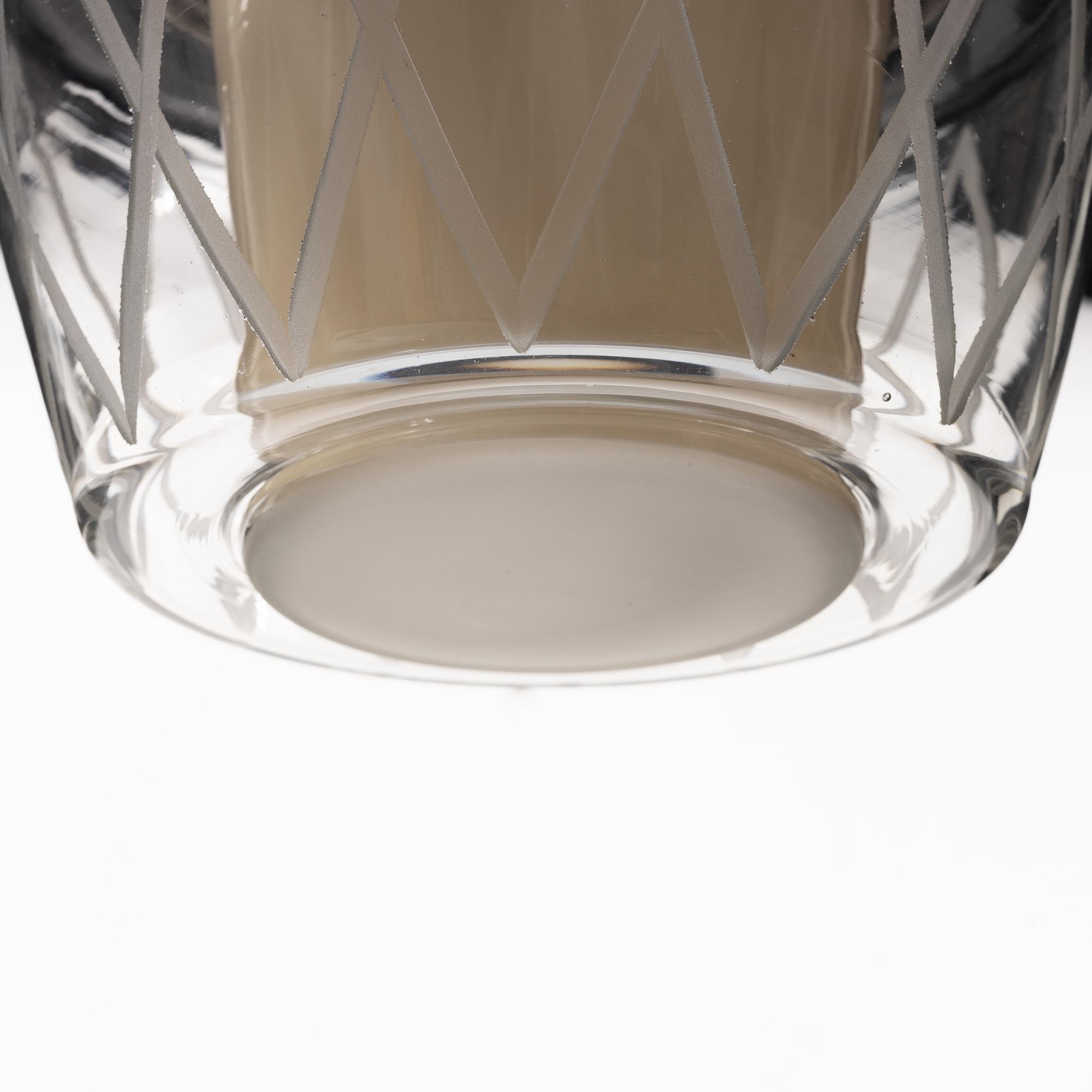 Harald Notini, taklampor, ett par, modell "11197", Arvid Böhlmarks Lampfabrik, Stockholm, 1940-tal.