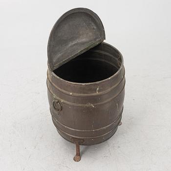 A Swedish copper water barrell, first part 19th century.
