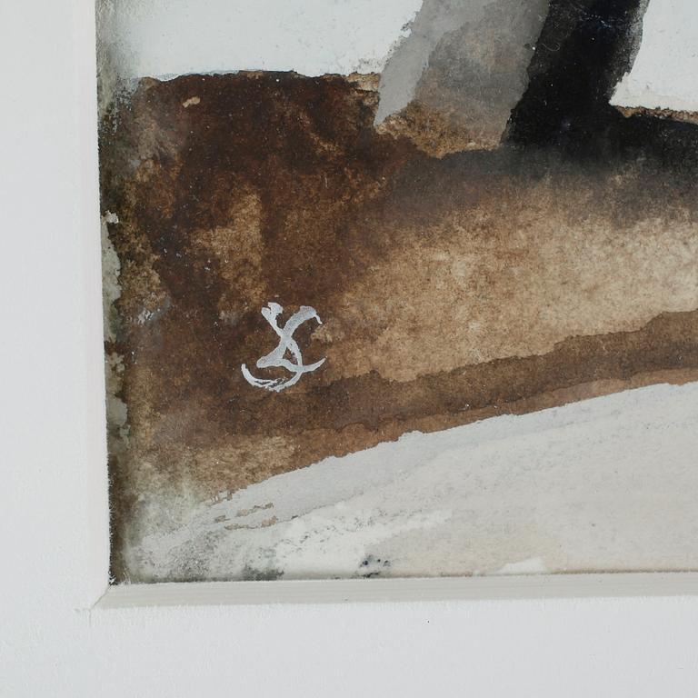 SIXTEN LUNDBOHM, 2 st, gouache, monogramsignerade.