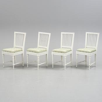 SALONGSGRUPP, 5 delar, gustaviansk stil, 1900-talets första hälft.