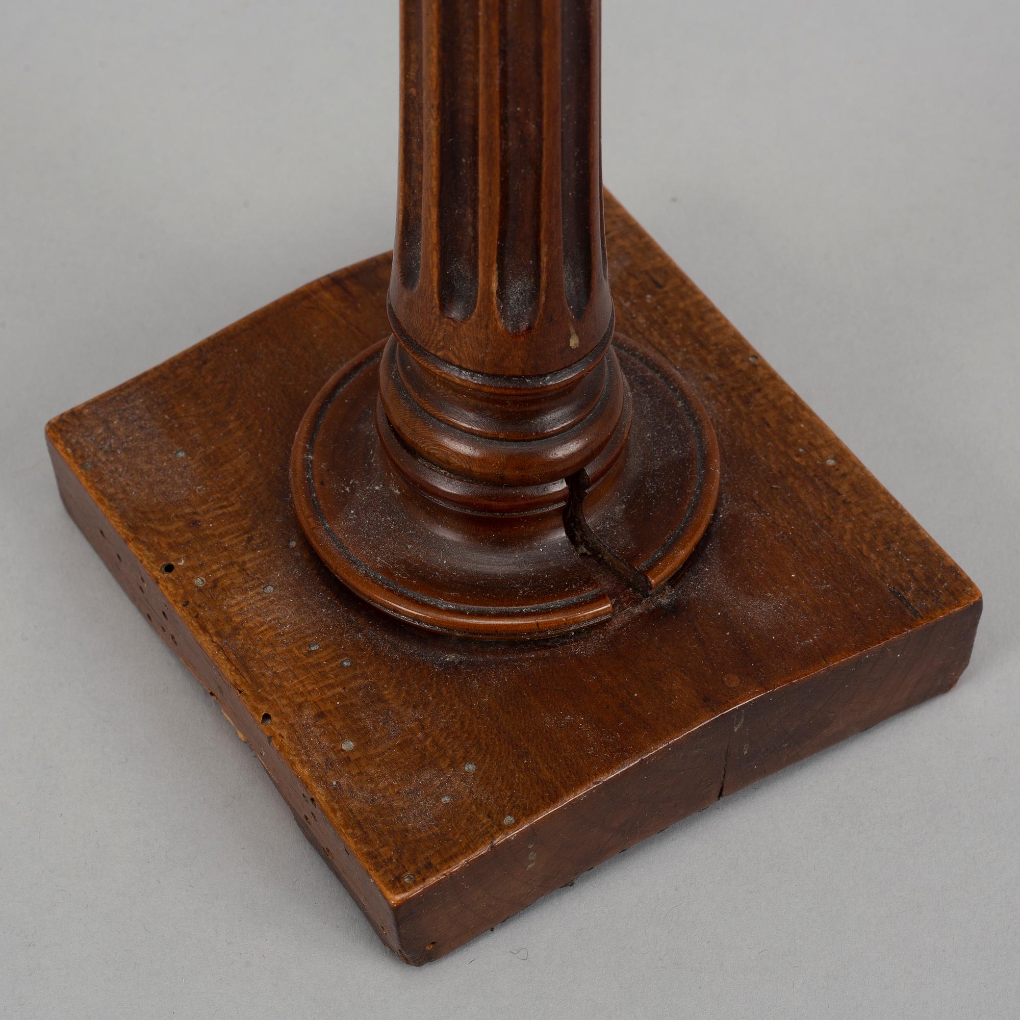 Two candlesticks, probably England. Early 19th century.