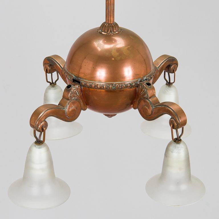 Eino Schroderus, an early 20th century chandelier for Taidetakomo Koru, Finland.