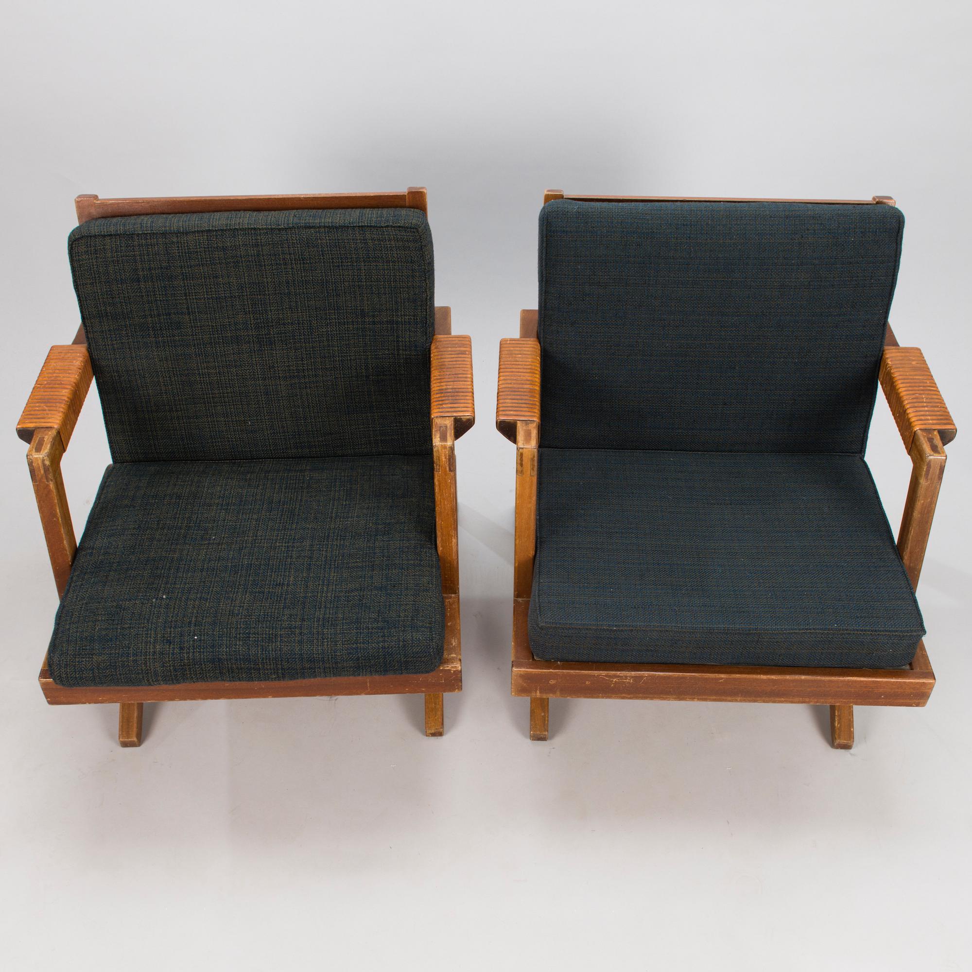 OLAVI HÄNNINEN, A 3-piece 1960s 'Bumerang' sofa suite for HMN Huonekalu Mikko Nupponen, Lahti, Finland.