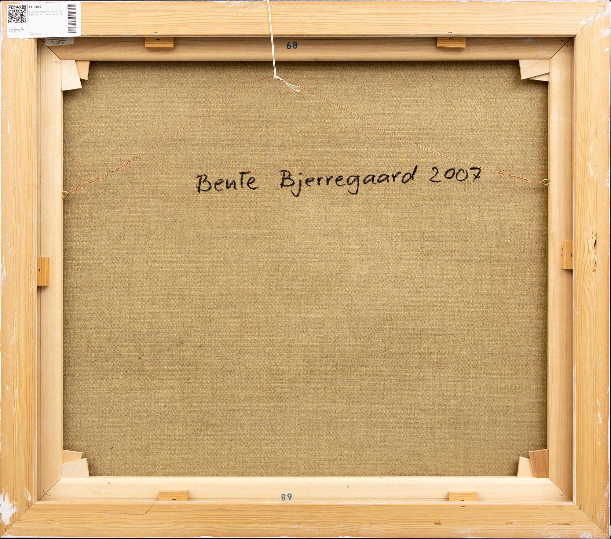 Bente Bjerregaard, oil on canvas signed and dated 2007.